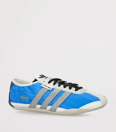 Adidas Originals Blue Song For The Mute Edition Tokyo Sneakers In Animal Print