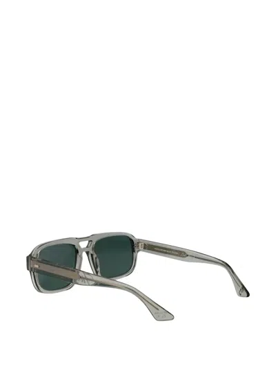 DOUBLE-BRIDGE RECTANGLE-FRAME SUNGLASSES