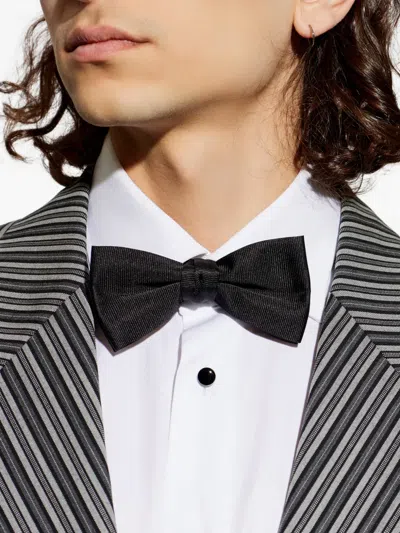 Givenchy Ribbed Bow Tie In Black