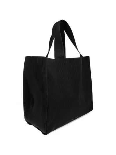 Samsoe & Samsoe Samira Ribbed-knit Shoulder Bag In Black