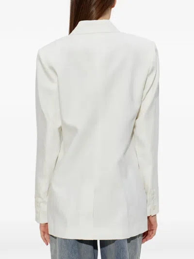 Gestuz Double-breasted Blazer In White