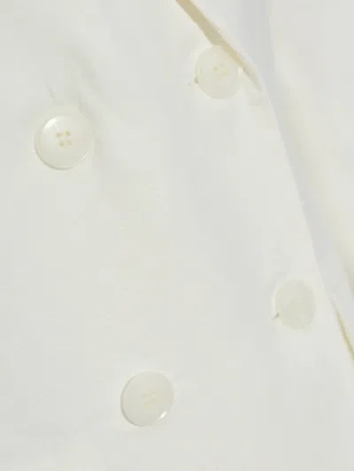 Gestuz Double-breasted Blazer In White
