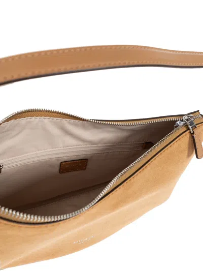 Kate Spade Loop Suede Knotted-strap Shoulder Bag In Brown