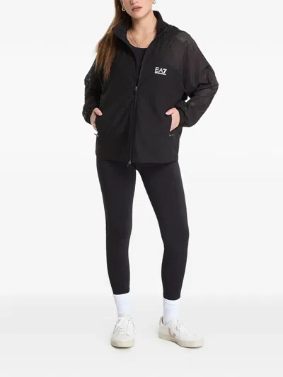 Ea7 Hooded Jacket In Black