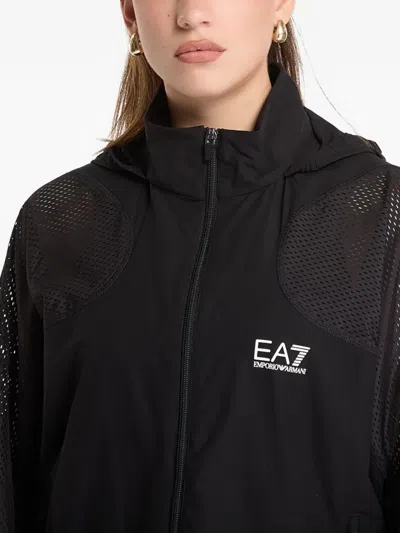 Ea7 Hooded Jacket In Black