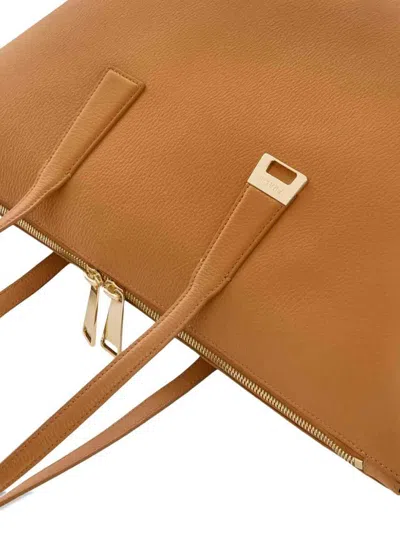 Furla Olivia Borsa Shopping L Tabacco Marrone Pelle Di Vitello Granata Donna In Brown