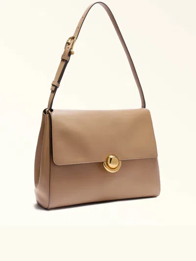 Furla Medium Domus Leather Shoulder-bag In Brown