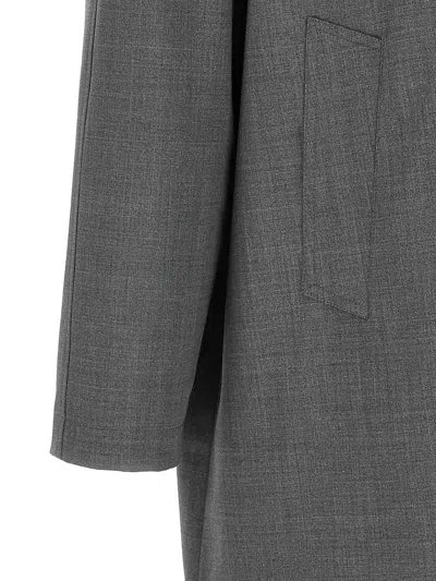 Herno Reversible Flight Line Jacket Long Cut In Gray