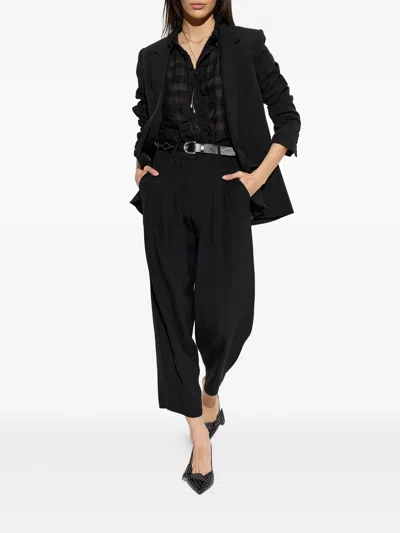 Isabel Marant Feray Tailored Jacket Notch Lapel Design In Black