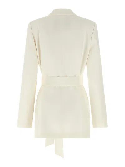 Kiton Silk Blazer In White