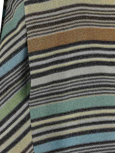 Missoni Multicolour Crew Neck Stripes T-shirt In Multi