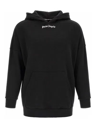 Palm Angels Chic Mini Graphic Sweater For Men In Black