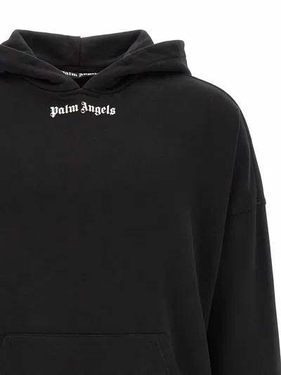 Palm Angels Chic Mini Graphic Sweater For Men In Black