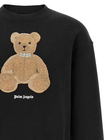 Palm Angels Black Graphic Crew Neck Sweatshirt