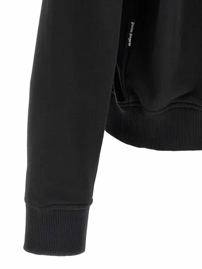 Palm Angels Black Graphic Crew Neck Sweatshirt