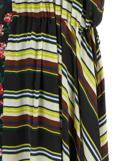 Sacai Pattern Mix Dresses Multicolor In Multi