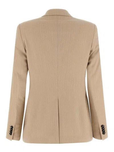 Tagliatore Double-breasted Blazer In Neutral