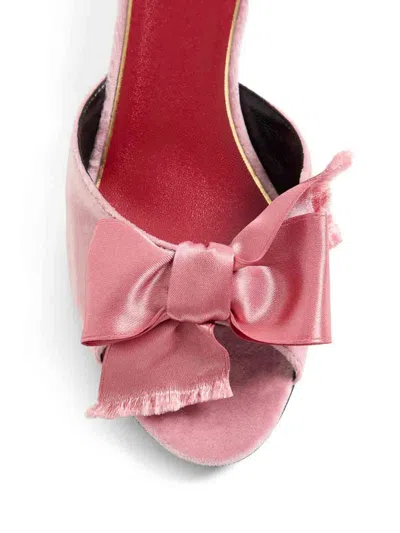 Valentino Garavani Marie A Velvet Slide Sandal 55mm Woman Pink 38