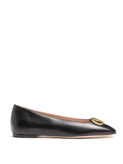 Valentino Garavani Valentino Vlogo Signature Leather Ballerina Flat In Multi