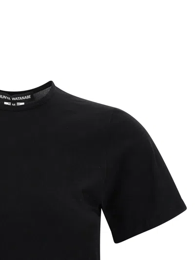 Junya Watanabe Sculptural Hem With Wire Structure T-shirt In Black