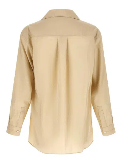 Lemaire Light Beige Solid Shirt In Neutral
