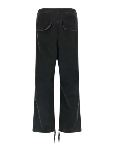 Entire Studios Barren Cargo Cotton Trousers In Black