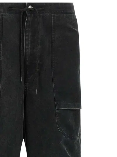 Entire Studios Barren Cargo Cotton Trousers In Black