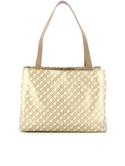 Gherardini Top Handle Medium Bag In Neutral