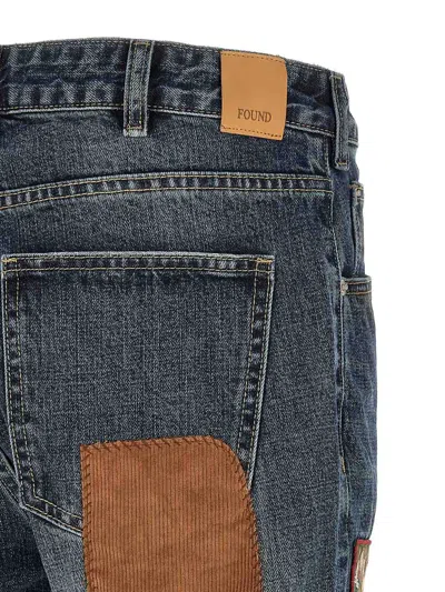 Found Patchwork Straight-leg Jeans In Blue