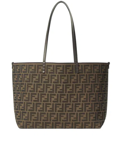 Fendi Roll Medium In Neutral