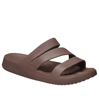 Crocs Getaway Strappy Triple-strap Slippers In Blue