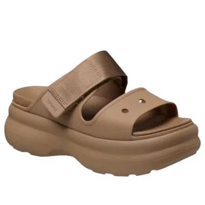 Crocs Soho Two Platform Touch-strap Sandals In Brown