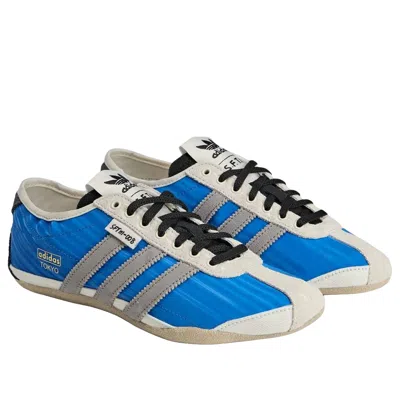 Adidas Originals Blue Song For The Mute Edition Tokyo Sneakers In Animal Print