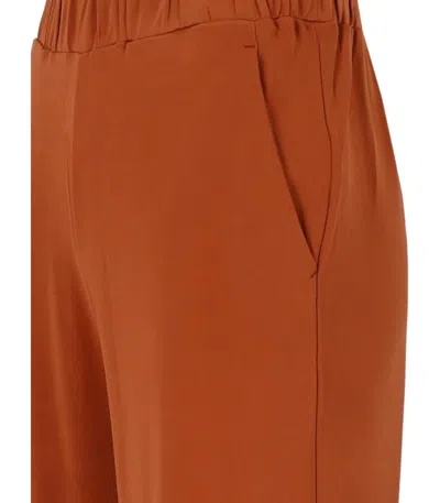 Mm Max Mara Ozono Rust Pants In Brown