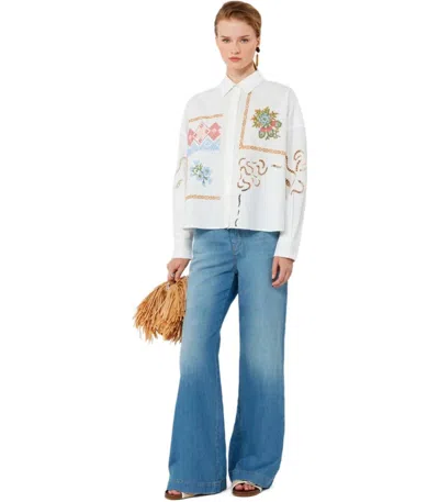 Max Mara Weekend Latino Light Blue Jeans In Blue