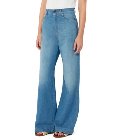 Max Mara Weekend Latino Light Blue Jeans In Blue