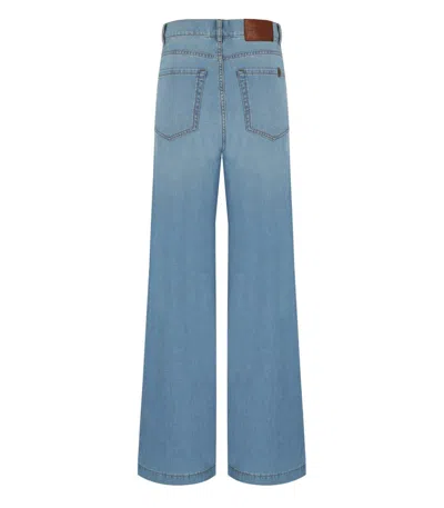 Max Mara Weekend Latino Light Blue Jeans In Blue