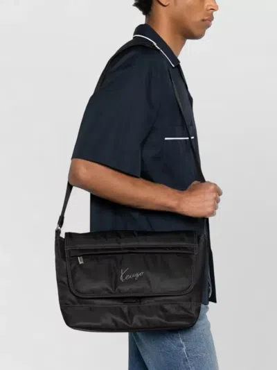 Kenzo One Shoulder Bag Rectangular Adjustable Strap In Black