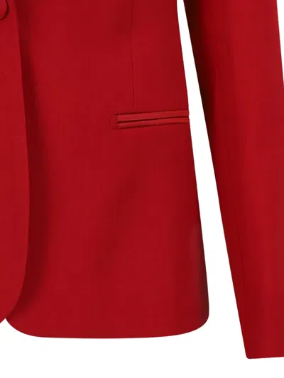 Tonello Peak-lapel Blazer In Red