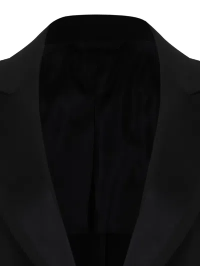 Tonello Peak-lapel Single-button Blazer In Black