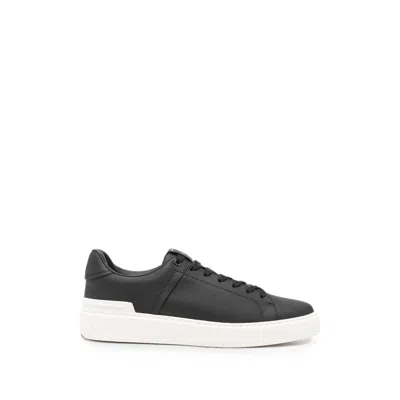 Balmain B-court Low-top Sneaker In Black