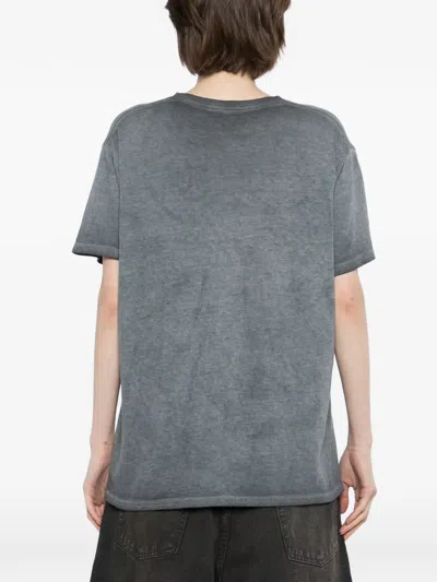 R13 Washed-effect T-shirt In Gray