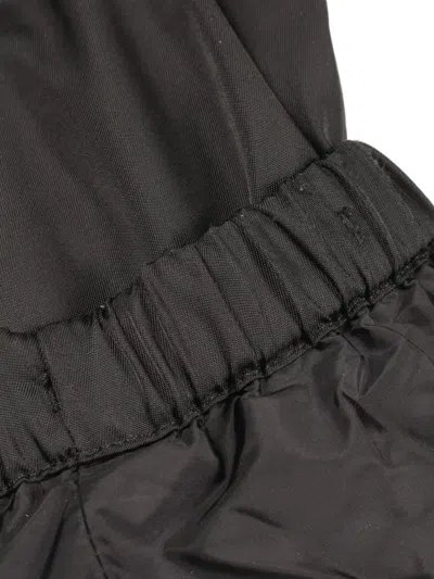 Pre-owned Prada 2000s Triangle Patch Zip-up Jacket In Black