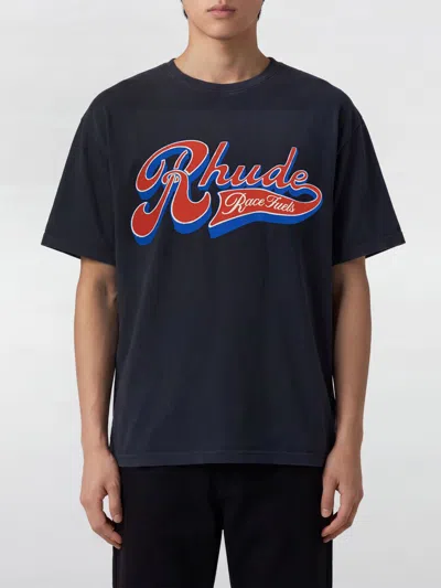 Rhude Pit Stop T-shirt In Black