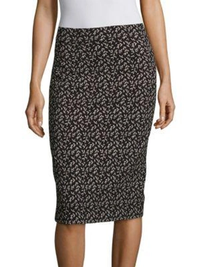 Rebecca Taylor Dragonfly Pencil Skirt In Black