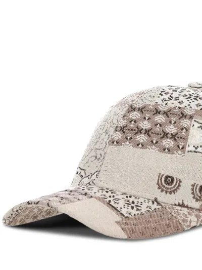 Les Deux Patchwork Paisley-patterned Baseball Cap In Neutral