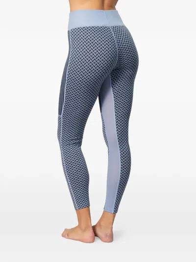 Kari Traa Smekker Geometric-patterned Ski Base Layer Pants In Blue