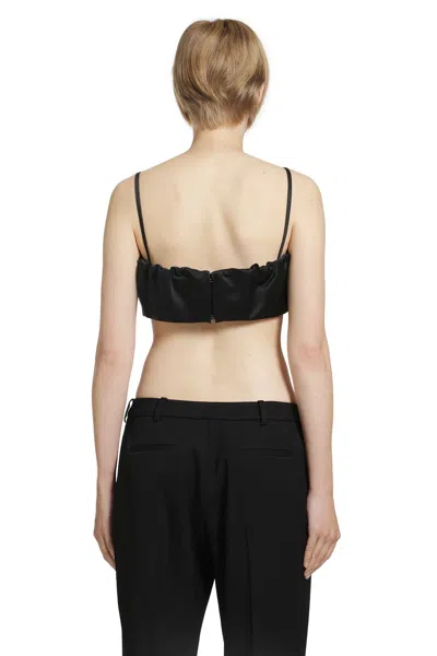Givenchy Cropped Top With Bow In Black