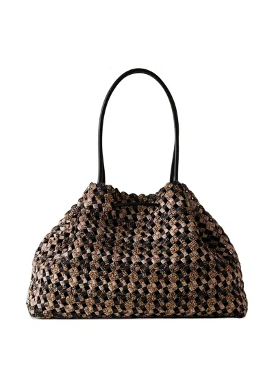 Borbonese 우븐 토트 백 In Brown