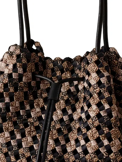 Borbonese 우븐 토트 백 In Brown